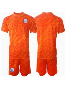 England Målvakt Replika Hemmakläder Barn EM 2024 Kortärmad (+ byxor)